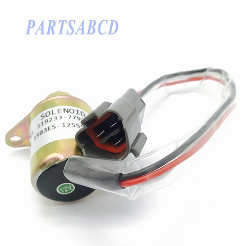 Fuel Shutdown Shut OFF Solenoid 119233-77932 1503ES-12S5SUC12 JOHN DEERE DC12V - Picture 2 of 4