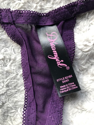 Dreamgirl 6218X Babydoll & Thong. Plum. 3X/4X. 18-20 UK. - Picture 6 of 10