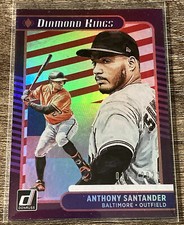 2021 Donruss Anthony Santander RED STRIPES HOLO DIAMOND KINGS #d/2021 Orioles