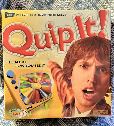 Quip It! DVD Game New Sealed 2005 Screenlife Games 'Uncommonly Funny' Ages 13+