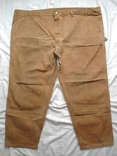 Vintage 80s Carhartt Double Knee Canvas Duck Carpenter Painter Pants 57x31