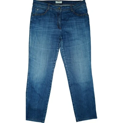BRAX Sara Blue Damen Stretch Jeans Hose Straight Comfort High 46 XL W36 L30 blau - Bild 1 von 4