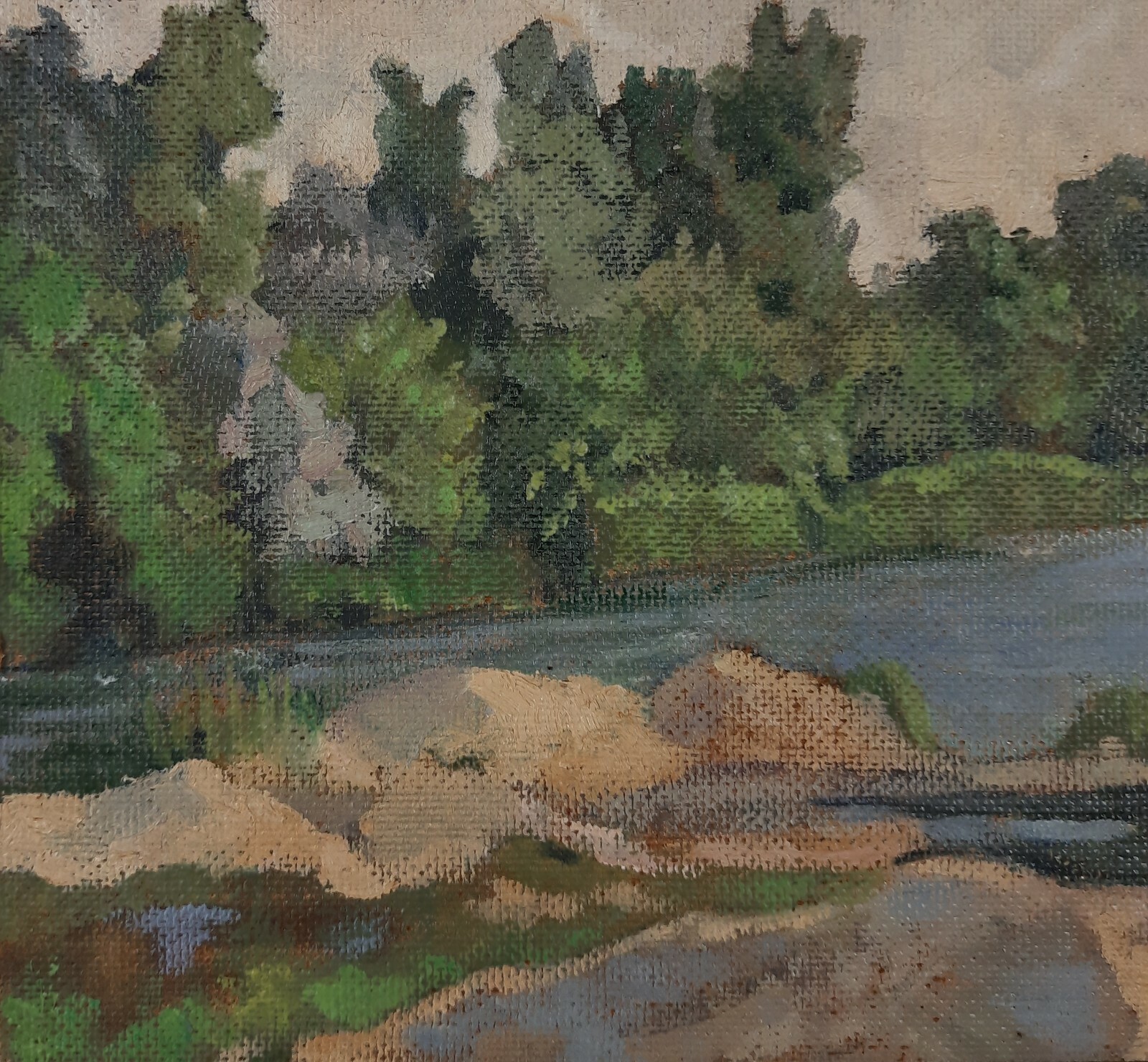 Original oil painting, Landscape, Ukrainian artist, Vintage Painting eBay