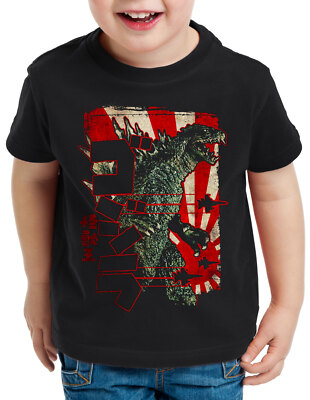 Retro Nippon Gojira Kinder T-Shirt japan monster kaiju japan kino atombombe