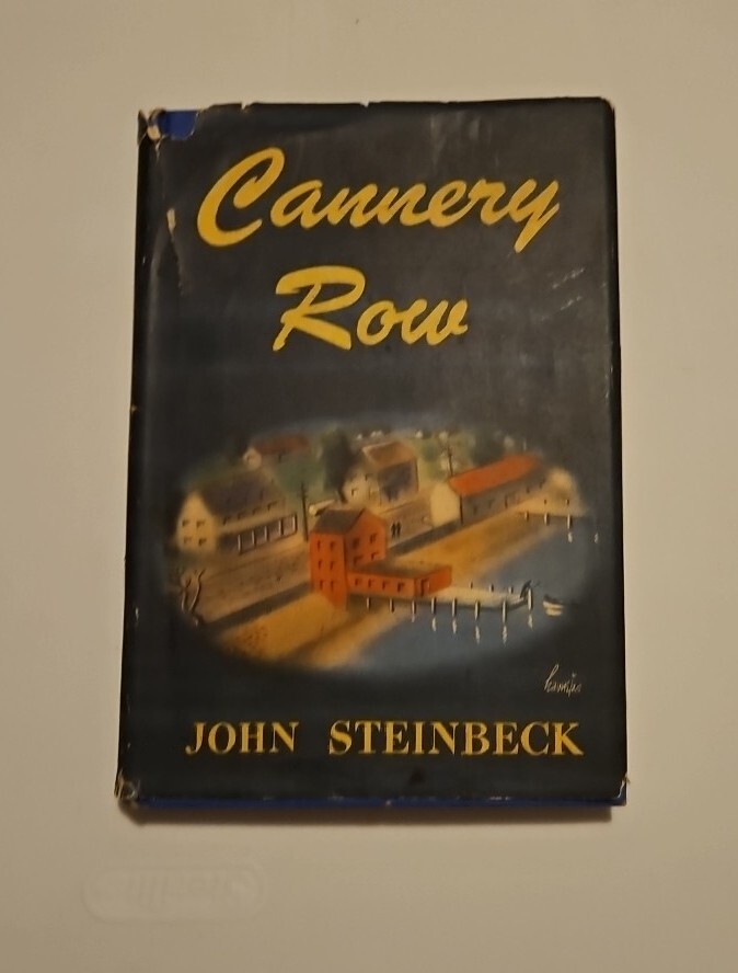FILA Cannery Row by John Steinbeck 1945 Book Club Edition Hardcover Dust Jacket