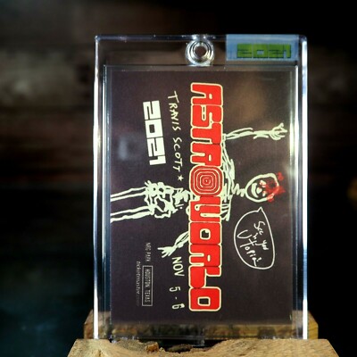 Travis Scott Astroworld Sealed Promo Card 2021 Skeleton