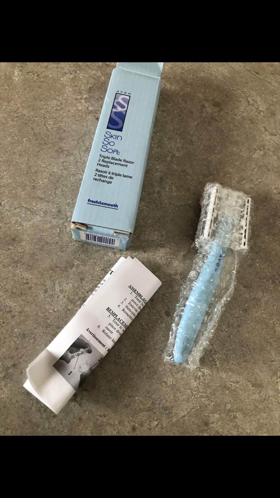 Avon Skin So Soft Triple Blade Razor (2 Replacement Heads) NIB! | eBay