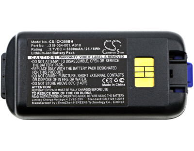 6800mAh Battery For Intermec CK3  CK3A  CK3X  CK3R  CK3C CK3C1 CK3N CK3N1 EDA61K