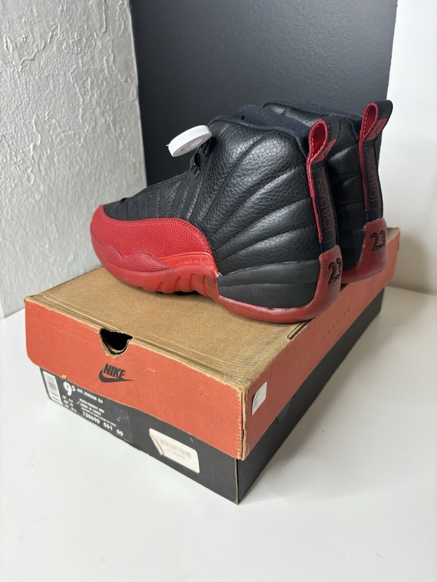 シューズ(男性用) Air Jordan 12 OG \"Flu Game\" (1997) Original 1997 Nike Air Jordan 12 OG “FLU GAME/BRED” Men's US