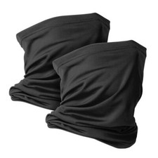 2 Pcs Neck Gaiter Face Mask Scarf Reusable UV Protection Balaclava for Men Women