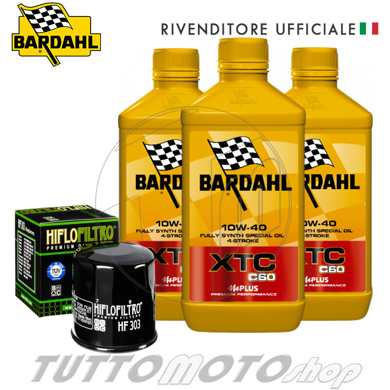 Kit Tagliando Kawasaki Z650 2017 - 4L Olio 10W40 + Filtro Olio HIFLO HF303 - Foto 8
