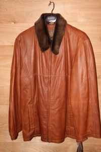 robert comstock vertical leather jacket