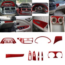 20pcs Red Carbon Fiber Interior Full Kit Cover Trim For Honda Odyssey 2005-2010 20pcs Red Carbon Fiber Interior Full Kit Cover Trim For Honda Odyssey 2005-2010