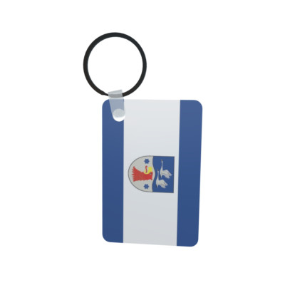 Schlüsselanhänger Flagge Fahne Landkreis Havelland Alu 40 x 57 mm