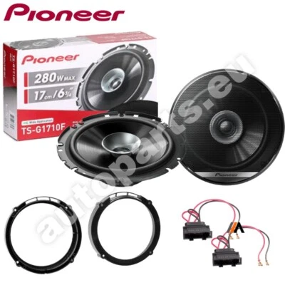 Kit 2 Haut-Parleurs Pioneer Avant/Arrière Double Cône 6,5" 4 Ω TS-G1710F - Photo 1/4