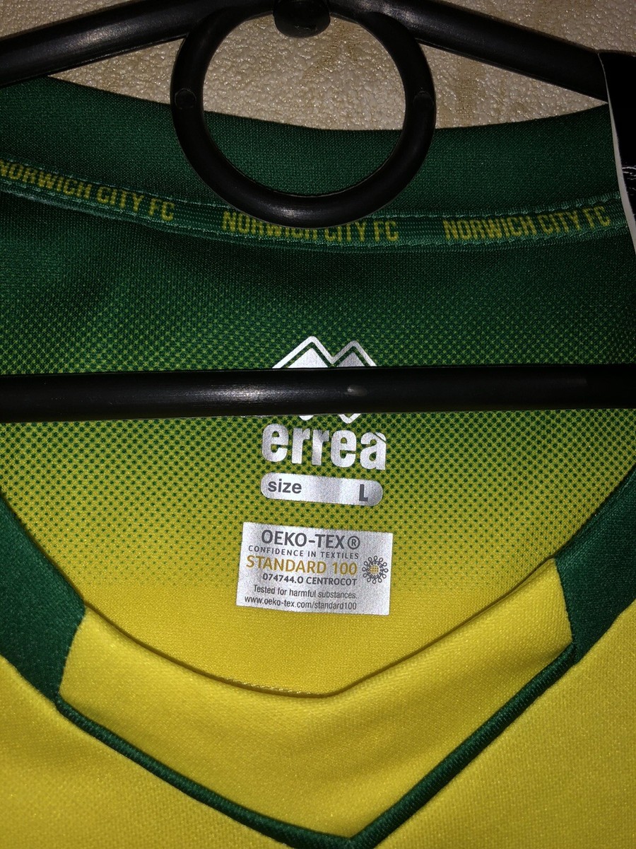 Maillot Domicile Norwich City 2019-2020 Par Errea - Taille S - Jaune