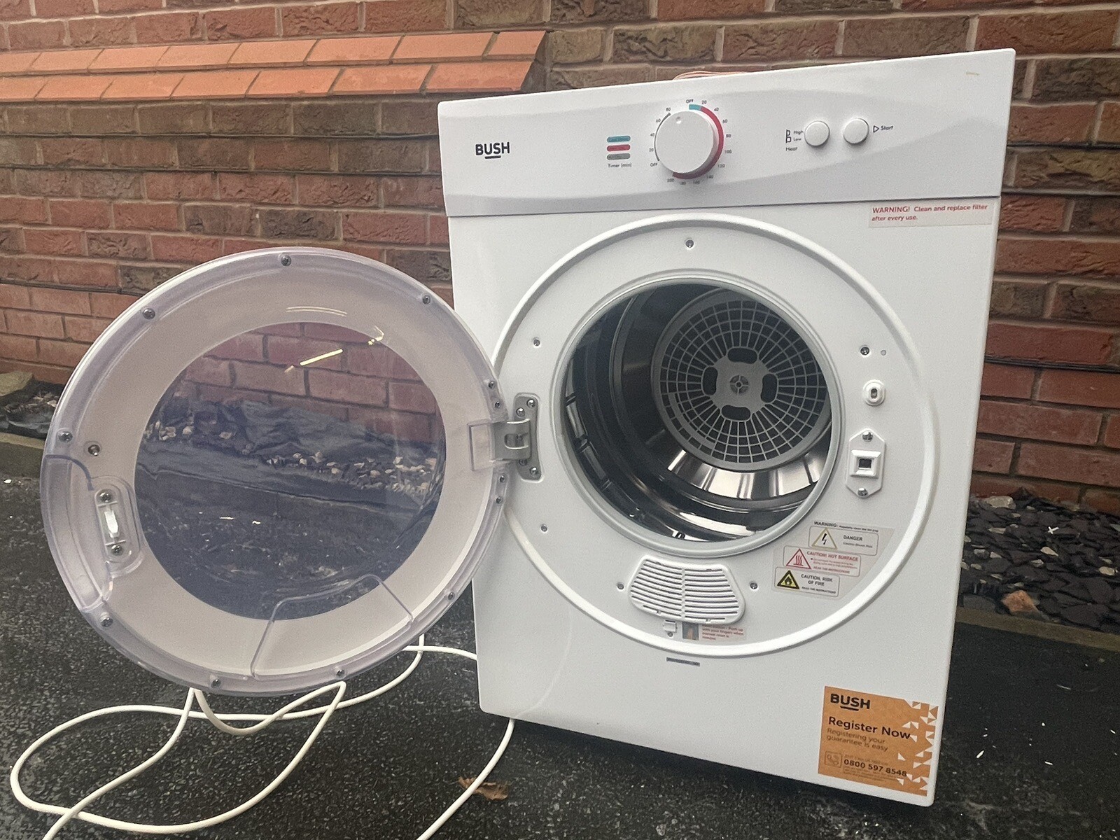 Bush TD3CNBW 3KG Vented Tumble Dryer White eBay
