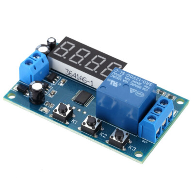 DC12V Digital LED Delay Time Module Switch Control Relay Cycle Timer ...