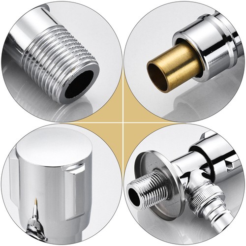 Automatic Water Disconnect Faucet Tap Connector Swivel Ball Adapter - Picture 8 of 12