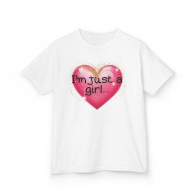 I'm Just a Girl by Niyah, Cute Kid s T-Shirt, Girls Apparel,