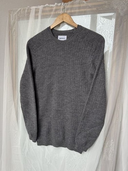 Men Norse Projects Sweater Grey Wool 40