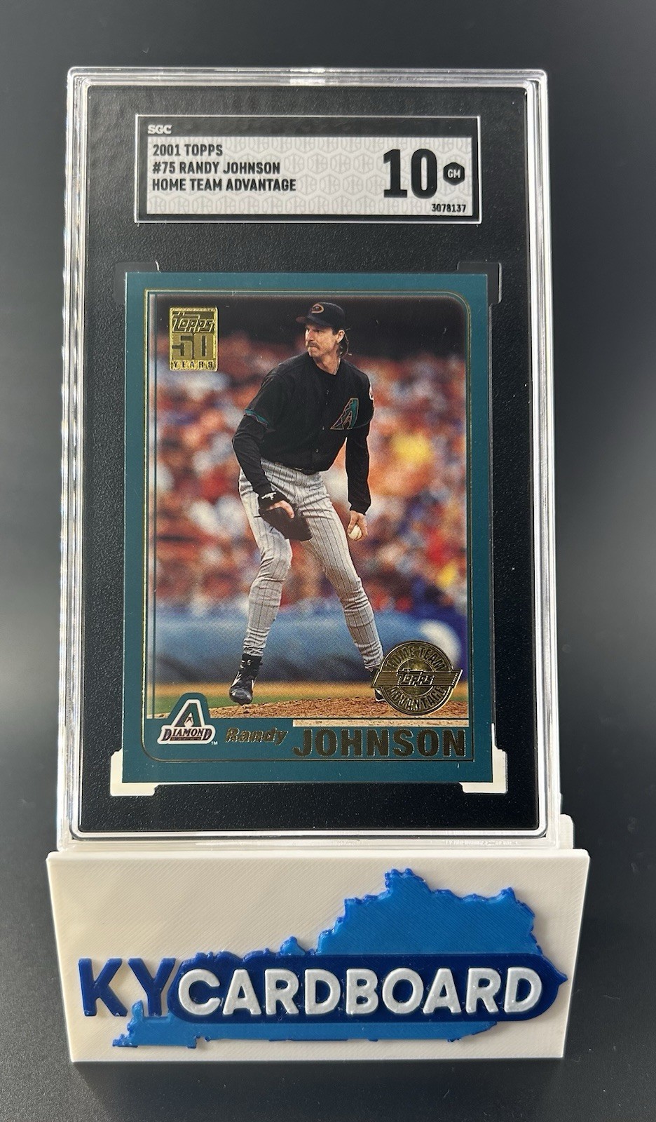 Randy Johnson 2001 Topps #75 Home Team Advantage SGC 10 Arizona Diamondbacks
