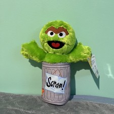 Toy Factory Sesame Street Oscar The Grouch 12 Plush Stuffed Toy NWT W/TH TAG