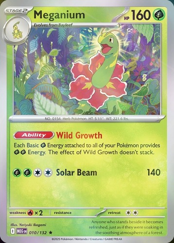 Meganium Holo Mega Evolution #10 Pokémon TCG