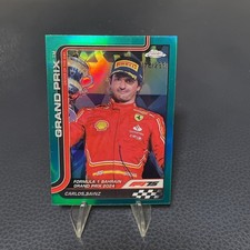 2025 Topps Chrome F1 Carlos Sainz Green Refractor /299