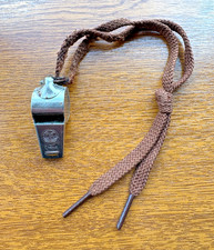 Vintage Champion Pea Whistle Metal Referee Sports Lanyard China Collectable