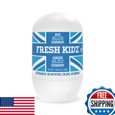 Fresh Kidz Roll On Deodorant For Kids And Teens - Baking Soda And Aluminum-Free