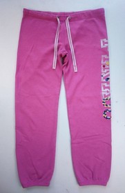 Victoria's Secret VS PINK Lounge Sweat Pants Floral Logo Pink Small S