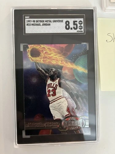 1997-98 Skybox Metal Universe #23 Michael Jordan SGC 8.5 Fresh Grade Bulls HOF