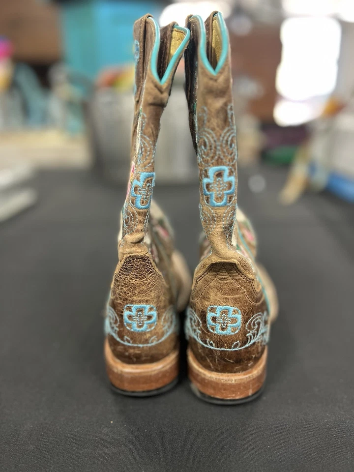 MK9012 Bota Western para Niños 13 Ramo de Miel Punta Cuadrada de Macie Bean Foto 4 de 4