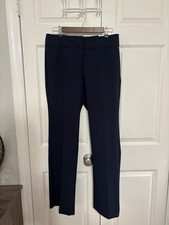 Ann Taylor Factory Women  s Mid Rise Navy Full Length Trousers in Size 6 NWT