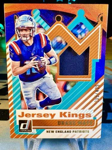 2025 Drake Maye Panini Donruss Jersey Kings Relic Patch /425 #JK-DME Patriots