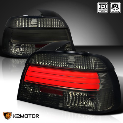#ad Smoke Fits 1997 2000 BMW E39 5 Series 528i 540i LED Bar Tail Lights LeftRight $159.38
