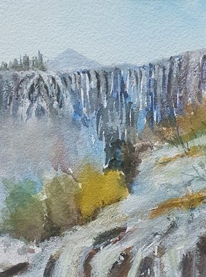 Bild Aquarell -  Original - Waterfalls  - ca. 15 X 20 -  cm