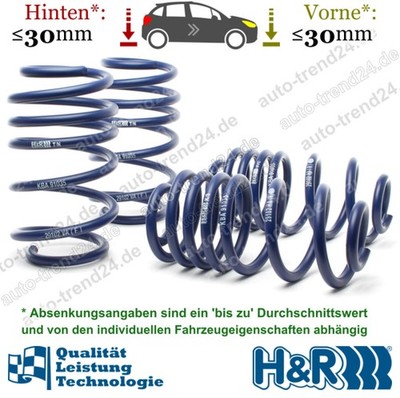 H&R Tieferlegungsfedern 30mm u.a.: Audi TT 8J3, Bj. 2006-2014