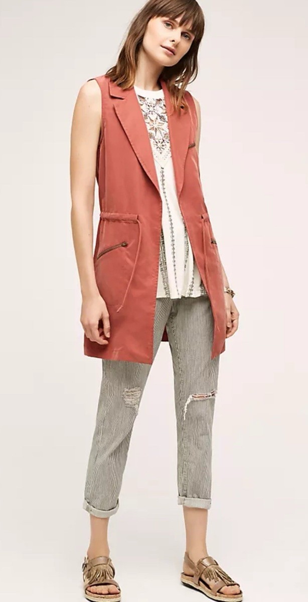 Anthropologie Old Town Vest by Elevenses Size M View 2