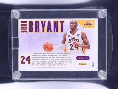 KOBE BRYANT 2012 PANINI TOTALLY CERTIFIED HRX AUTOGRAPH AUTO