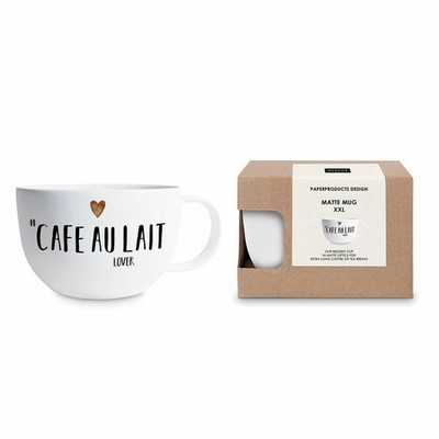 PPD Café au lait Lover Matte Mug XXL Tasse Kaffee Becher New Bone China 550 ml