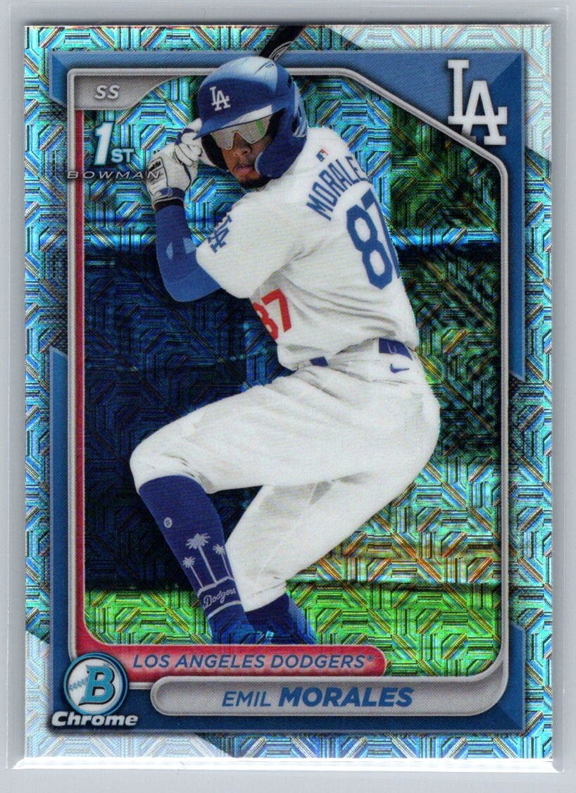 2024 Bowman Chrome #BCP-221 Emil Morales Prospects Mojo Refractors