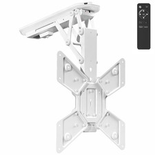 White Electric Motorized Flip Down Pitched Ce...