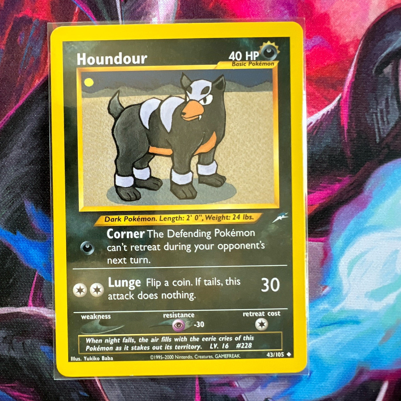 Pokémon TCG Neo Destiny Houndour 43/105 Common - Near Mint