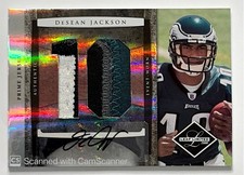 2008 Leaf Limited DeSean Jackson Prime Jersey Patch Auto 2/5 Eagles Rookie #4
