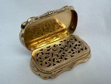 Fine Victorian Sterling Silver Shaped Rectangular Vinaigrette By Alfred Taylor