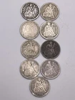 Lot of (9) Seated Liberty Dimes 1853-74-84-86-87-88-89-91 x2 VG LOT S5