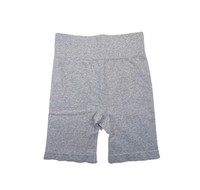 Sweaty Betty Sunrays Cycle Shorts Seamless Grey Marl Ribbed Cotton Biker: 6 Leg