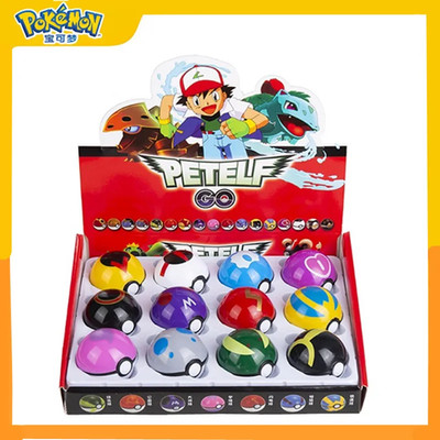 12 Stck. Ball Pokeball Set Kinder Spielzeug Figuren Pikachu Kind Geschenke UK-